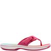 CLARKS WOMENS FLAT SLIP ON SANDAL - PINK